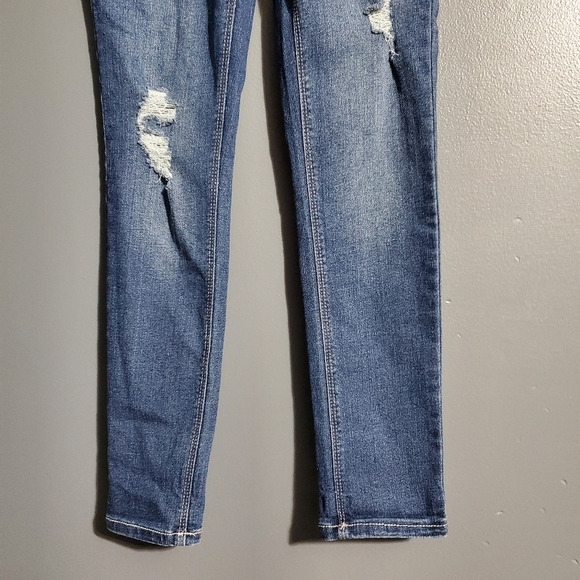 Blue Spice Girls Jeans Distressed Skinny Size 8 - Picture 3 of 7